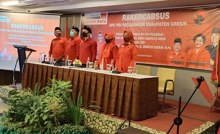 Rakercabsus, DPC PDIP Gresik Siap PAW Anggota Fraksi Mbalelo