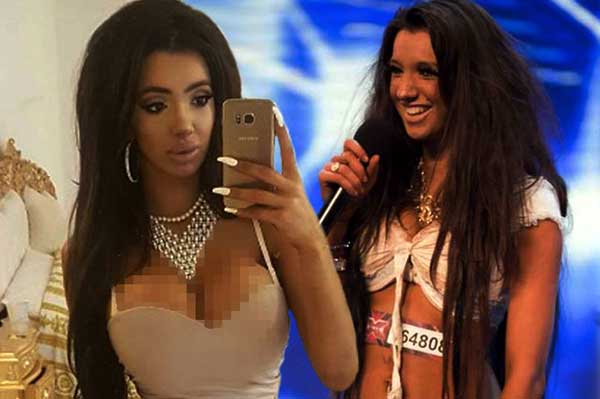 penampilan Chloe sekarang, dan saat tak lolos audisi X - Factor. foto: mirror.co.uk