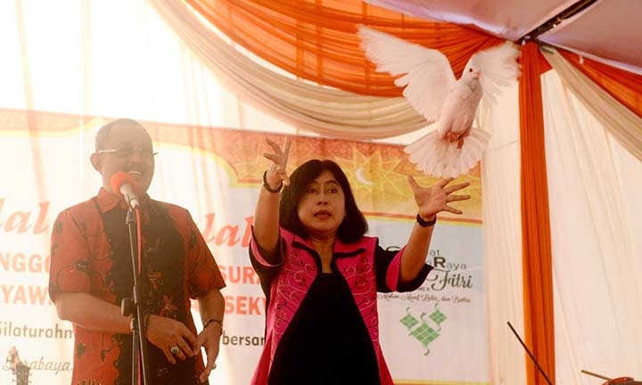 Gelar Halal Bihalal, Pimpinan DPRD Surabaya Berharap Anggota Dewan Kompak