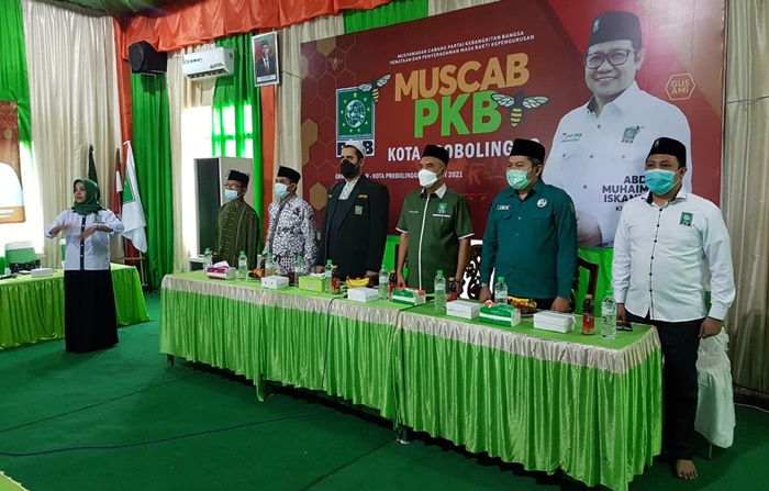 DPC PKB Kota Probolinggo dalam gelar musyawarah cabang (muscab), Minggu (7/3/2021).