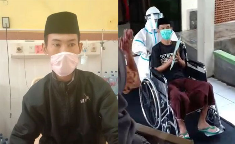 Warga Kecamatan Blega yang sebelumnya positif Covid-19 sudah boleh pulang setelah dinyatakan sembuh atau negatif Covid-19.
