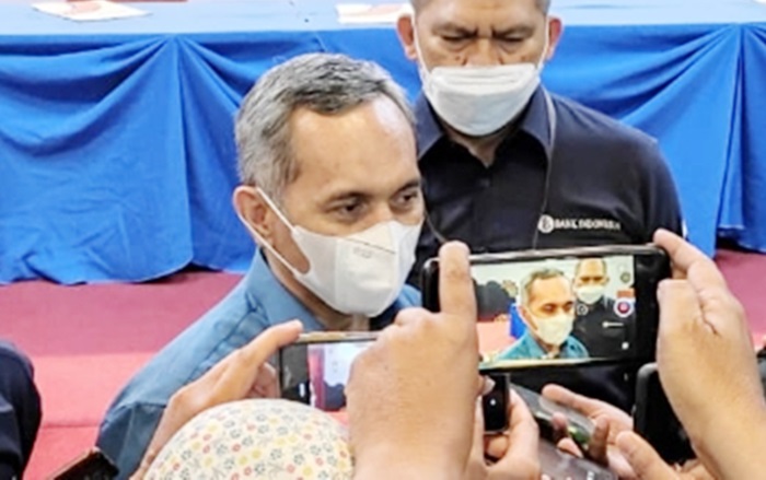 M. Choirur Rofiq, Kepala Perwakilan BI Kediri saat memberi keterangan kepada wartawan. foto: ist.