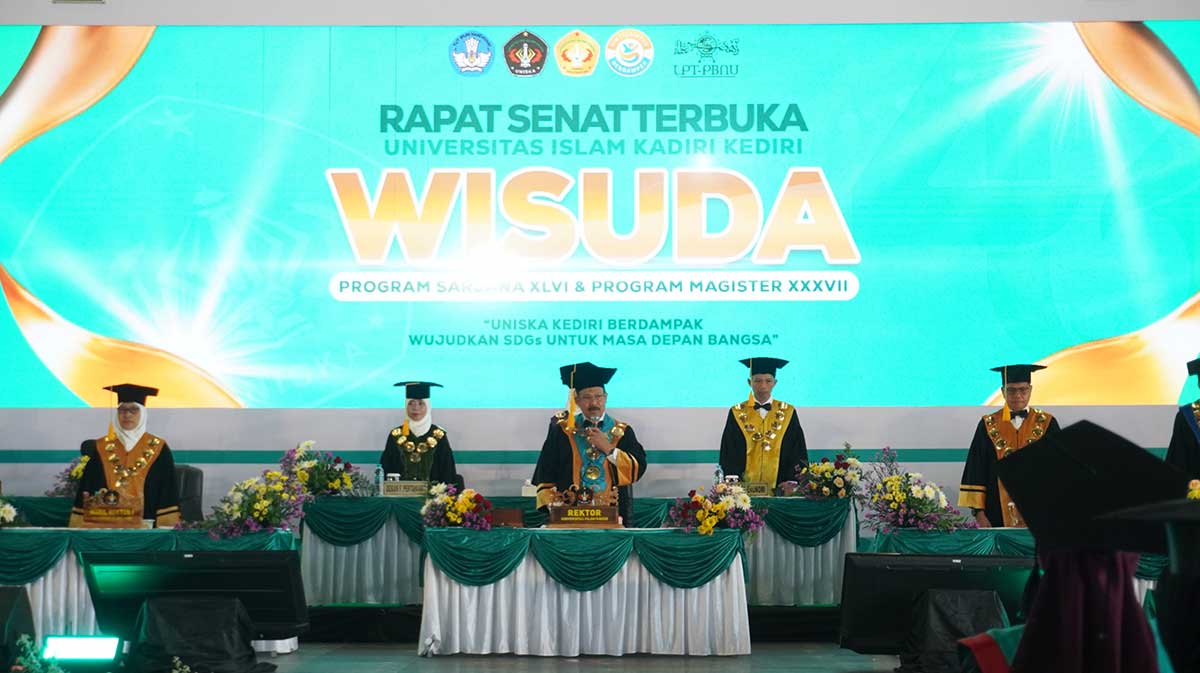 Rektor Uniska saat memberi sambutan. Foto: Ist