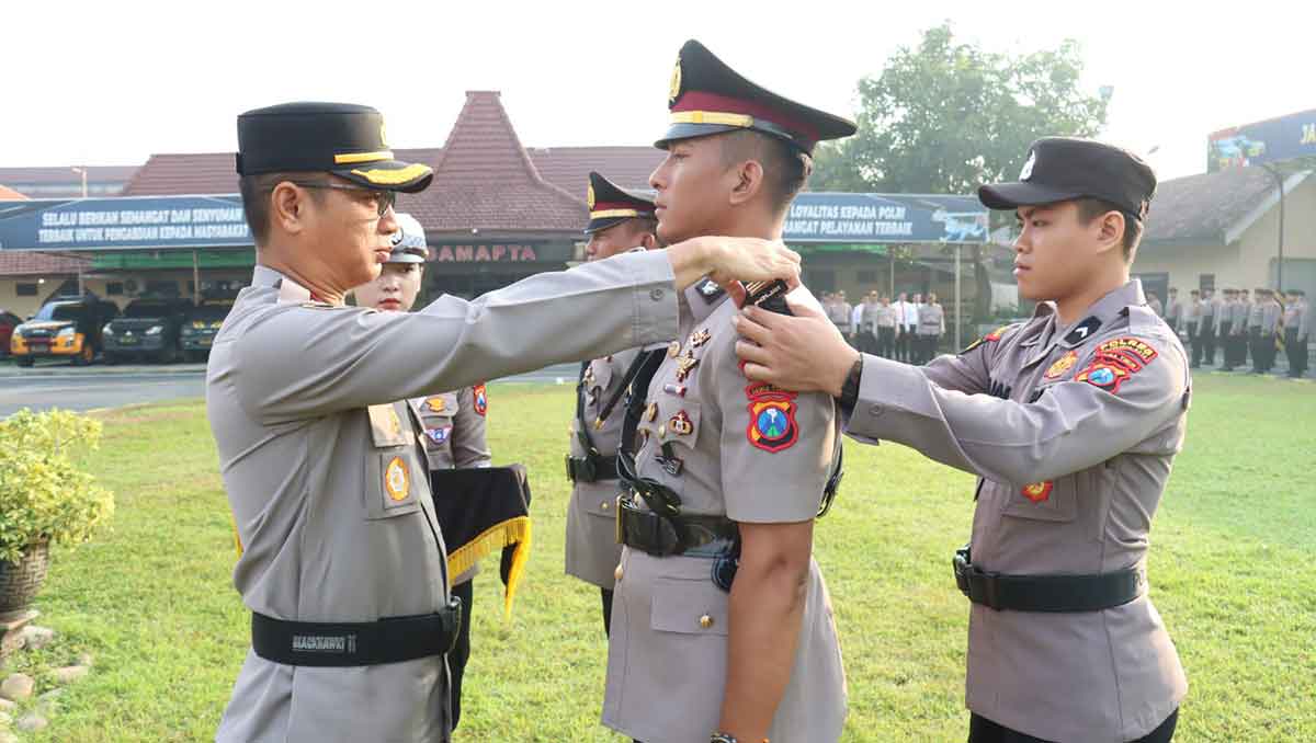 Kapolres Mojokerto Kota Pimpin Sertijab Kasatlantas
