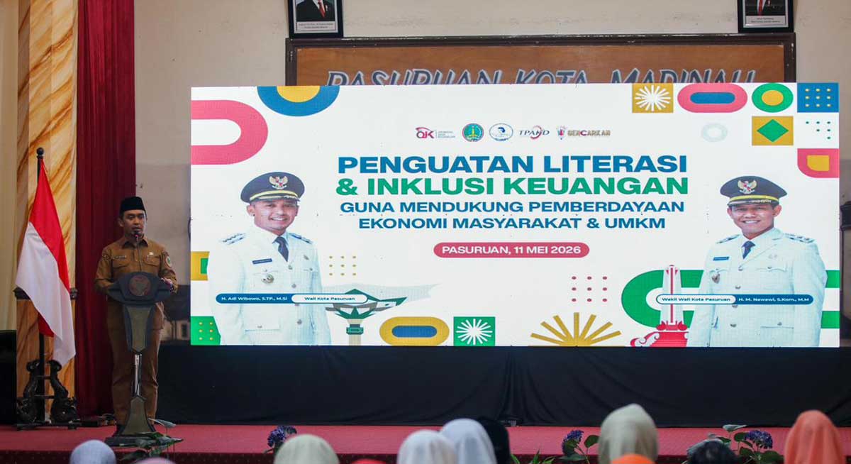 Wali Kota Pasuruan saat memberi sambutan.