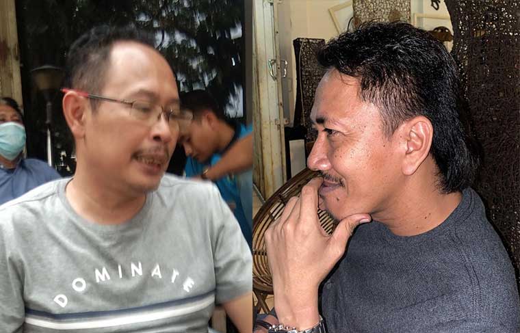 Lujeng Sudarto (kiri) dan Munandar.
