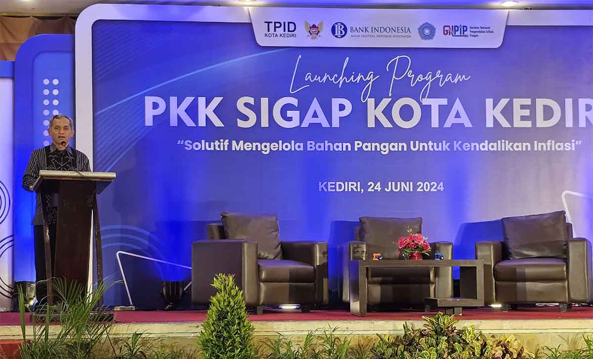 Kepala KPwBI Kediri, Moch. Choirur Rofiq, saat memberi sambutan. Foto: Ist