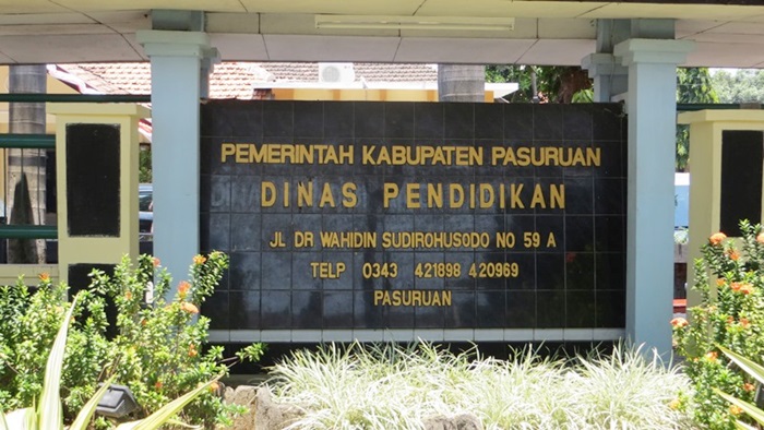 Kantor Dispendik Kabupaten Pasuruan. foto: ist.