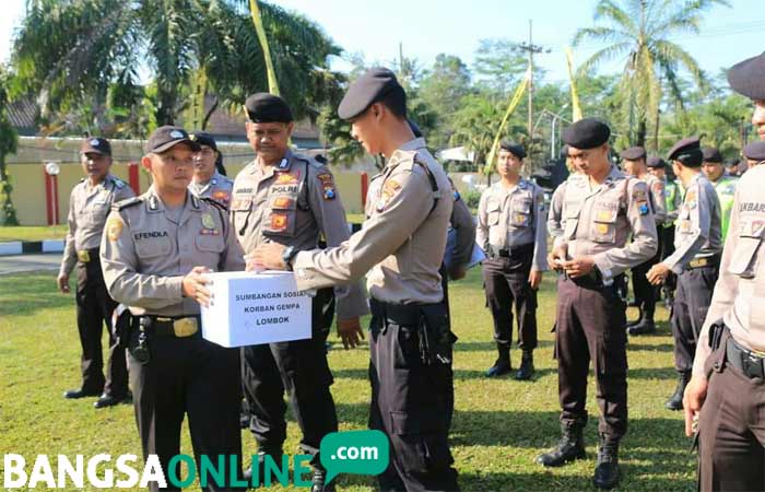 Solidaritas Gempa NTB Mengalir dari Blitar, Polisi Hingga Pelajar Galang Dana dan Doa Bersama