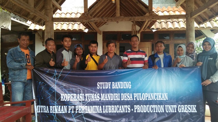 ?Kartar Desa Pulopancikan saat melakukan study banding di Yogyakarta. Foto: SYUHUD A/BANGSAONLINE