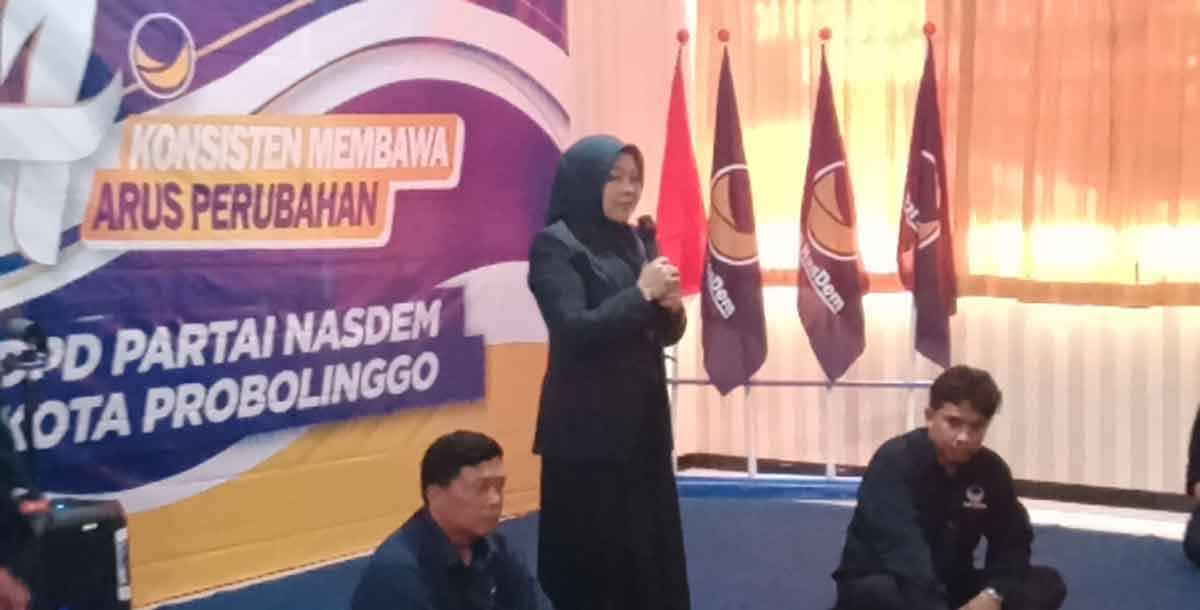 Peringatan HUT ke-14 partai yang digelar DPD NasDem Kota Probolinggo.
