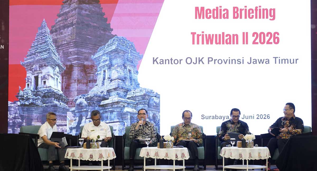 Media Briefing Triwulan II 2026 yang digelar OJK Jatim.