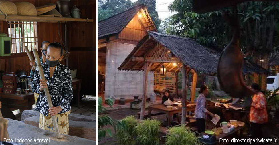 Suasana Desa Wisata Osing Kemiren, Banyuwangi. 