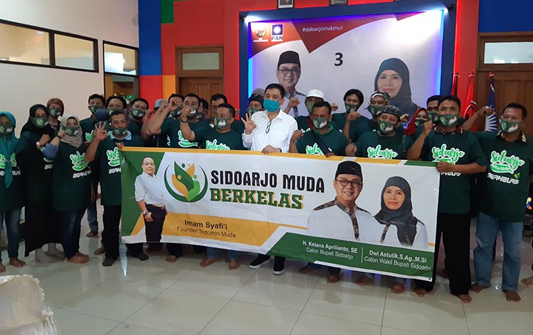 Nilai Bisa Wadahi Pemuda, Sidoarjo Muda Berkelas Deklarasi Dukung Kelana-Astutik