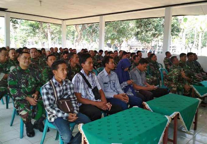 Sosialisasi ketahanan pangan melibatkan seluruh danramil. (foto: ist)