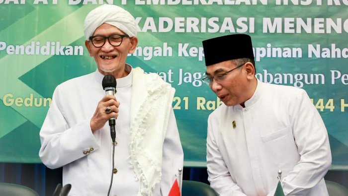 KH Miftchul Akhyar dan KH Yahya Cholil Staquf. Foto: dok PBNU