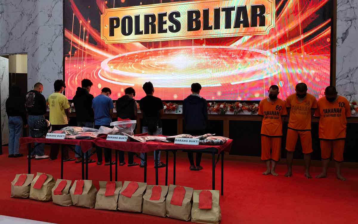 11 Orang Diamankan Buntut Kericuhan Konvoi Pesilat di Blitar