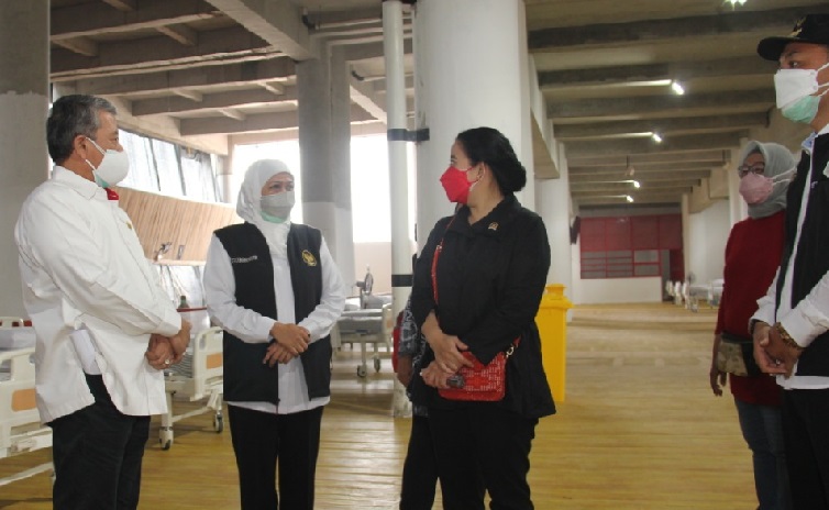 Ketua DPR RI Puan Maharani saat kunjungan kerja ke Jawa Timur didampingi Gubernur Khofifah Indar Parawansa, belum lama ini. 