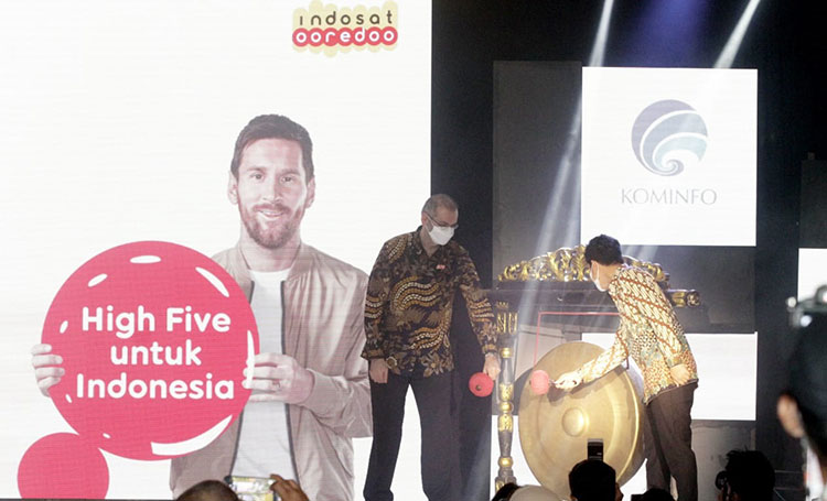 Kegiatan launching layanan 5G. (foto: ist)