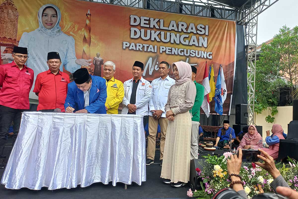 Deklarasi dukungan kepada Ning Ita dalam Pilwali Mojokerto 2024. 
