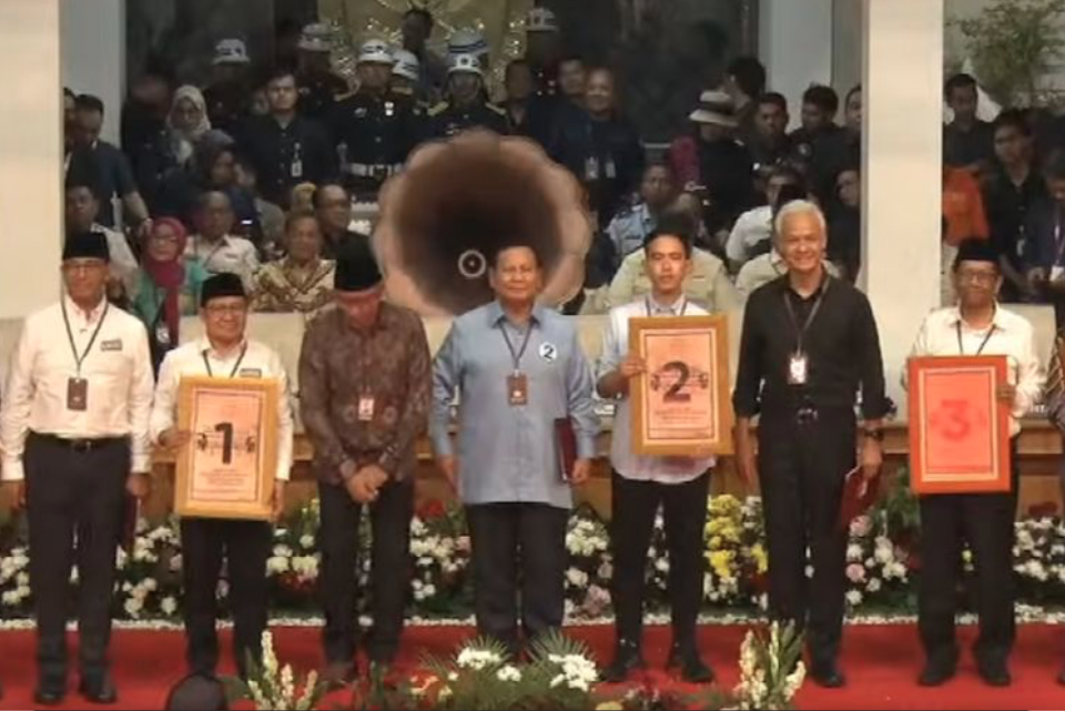 Pasangan Capres-Cawapres Pemilu 2024 (youtube/KPU RI)
