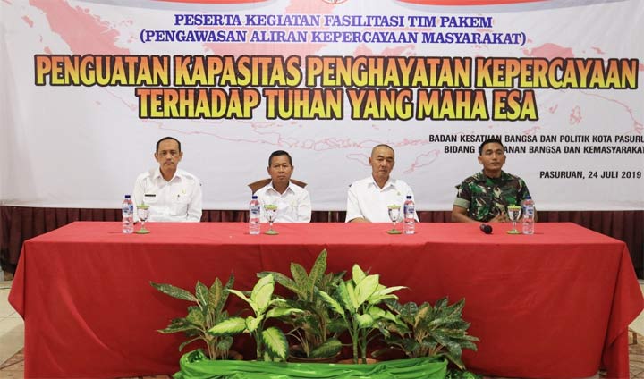 Bakesbangpol Kota Pasuruan Gelar Fasilitasi Tim Pakem