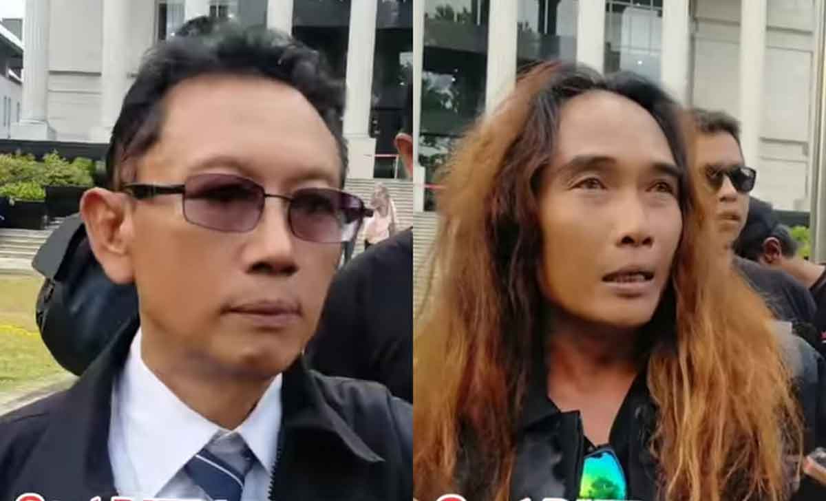 Kolase foto M. Ali Murtadlo dan M. Irfan Choirie saat berada di MK. Foto: Ist