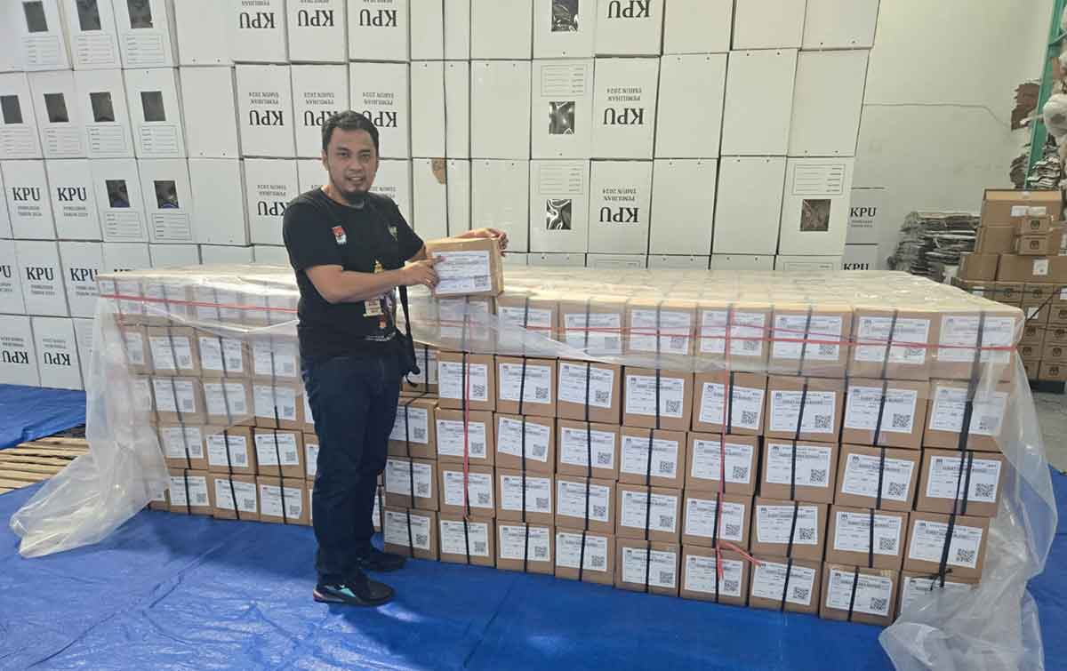 KPU Kabupaten Kediri Sudah Terima 1.287.433 Surat Suara Pilkada 2024