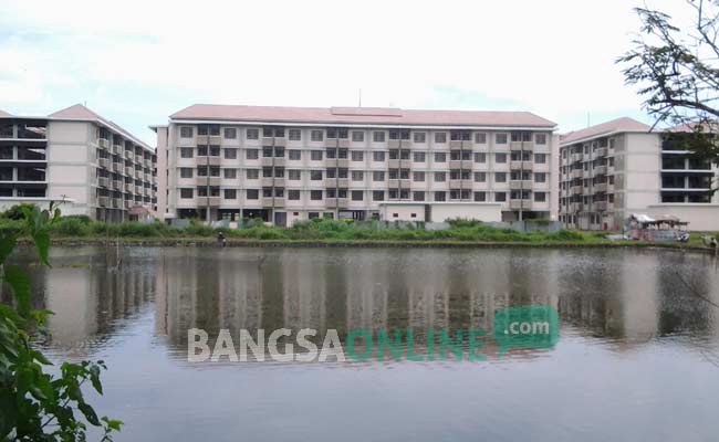 Rusunawa yang berada di Kelurahan Dandangan Kota Kediri akan segera difungsikan. foto: arif kurniawan/ BANGSAONLINE