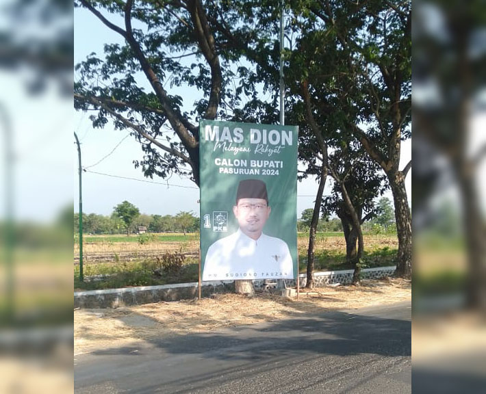 Pasang Baliho, Kompakdesi Getol Dukung Mas Dion Maju Calon Bupati Pasuruan 2024
