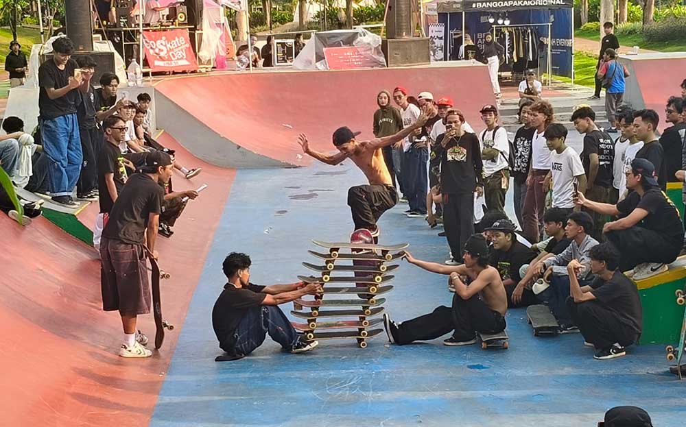 Puluhan Skater Jawa Timur Ramaikan Go Skateboard Day 2025 Kediri di SLG
