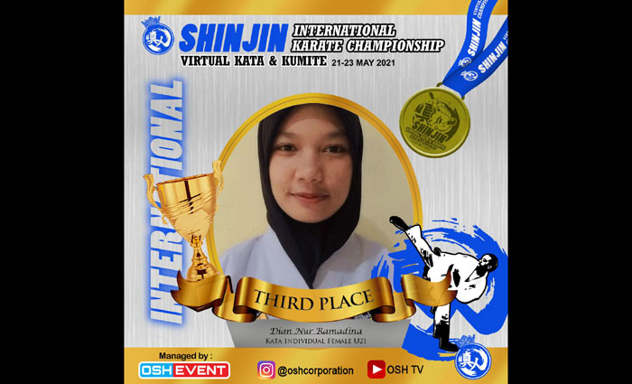 Dian Nur Rahmadina, Juara III Kata Individu Perempuan U21.