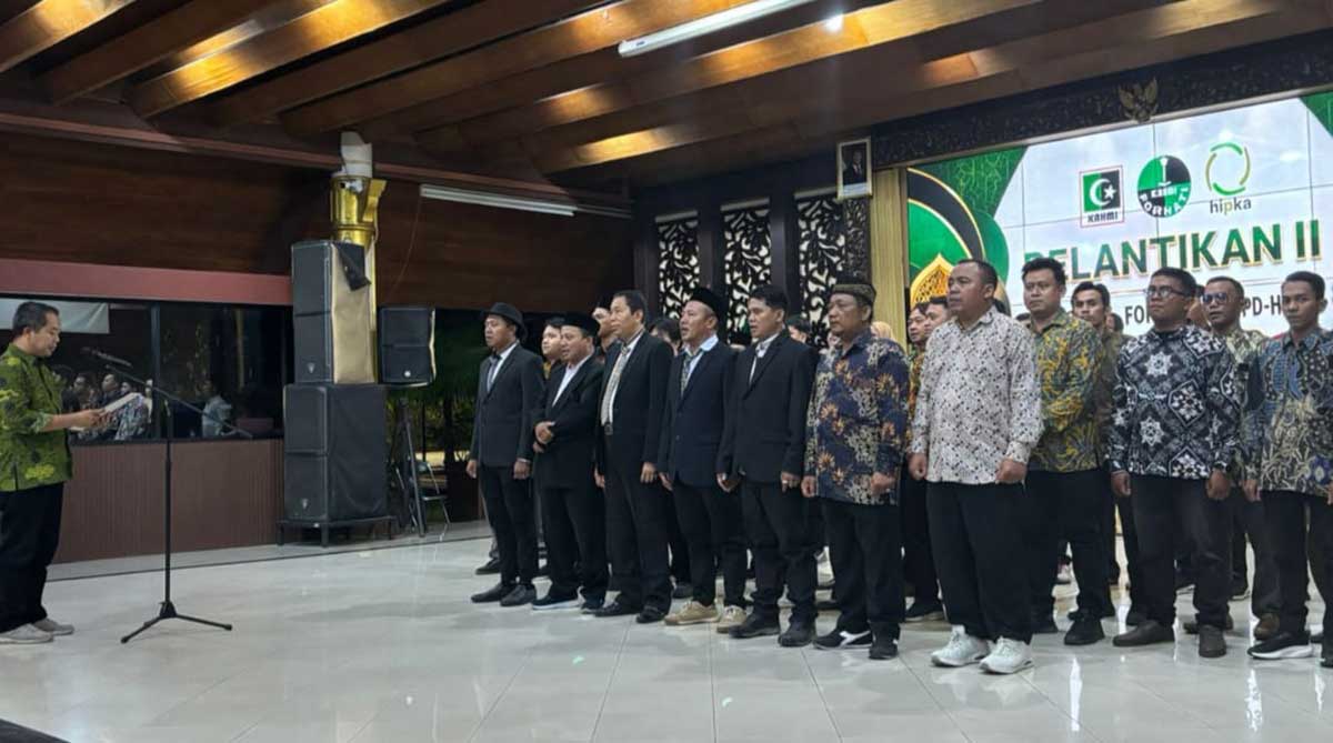 Pelantikan MD KAHMI Sidoarjo periode 2025-2030 di Pendopo Delta Wibawa.
