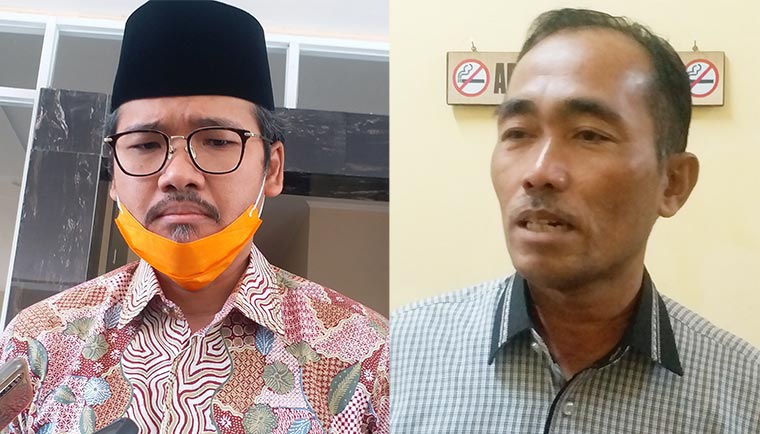 Bupati Bangkalan R. Abdul Latif Imron Amin dan Anggota Banggar H. Musawwir.