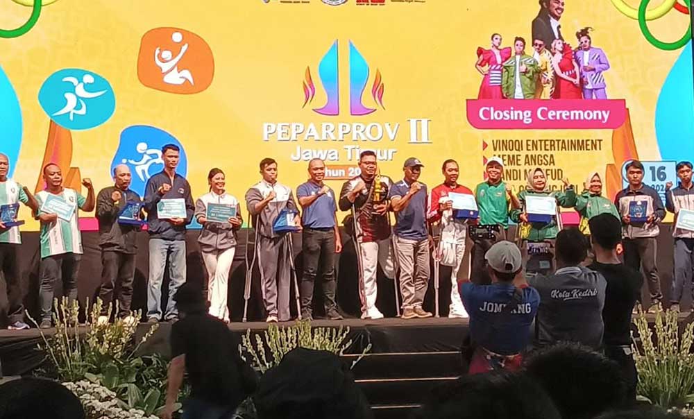 Para Atlet NPCI Kota Kediri yang berhasil meraih peringkat ke 4 Perpaprov. Foto: Ist.