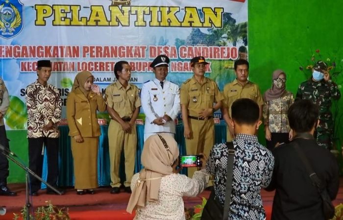 Pelantikan Perangkat Desa Jatirejo Nganjuk Diduga Abaikan Prokes