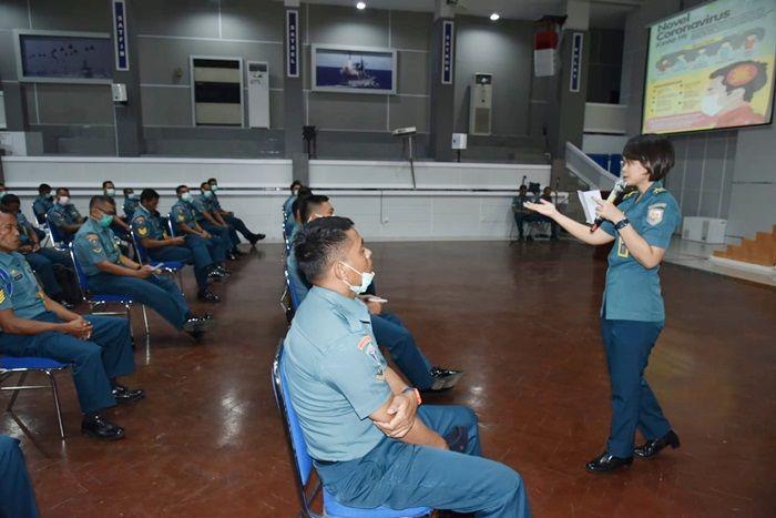 ​Diskes Koarmada II Kembali Berikan Penyuluhan Pencegahan Covid-19