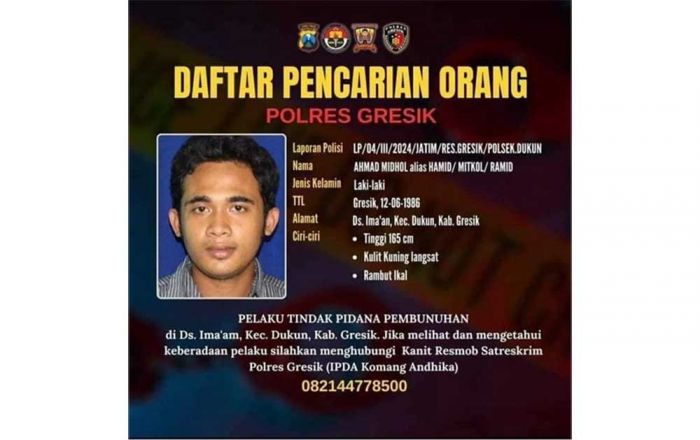 Otak Perampokan Disertai Pembunuhan Agen BRILink di Gresik Belum Tertangkap Otak Perampokan Disertai Pembunuhan Agen BRILink di Gresik Belum Tertangkap