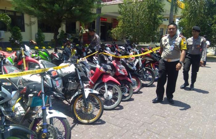 Polres Magetan Amankan 41 Sepeda Motor Protolan