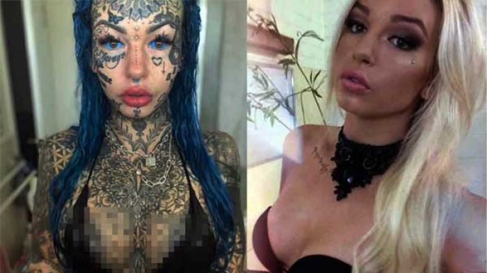 Tubuh Dipenuhi Tatto, Akhirnya Pilih Mata untuk Dibikin Biru, Meski Menjadi Buta Tubuh Dipenuhi Tatto, Akhirnya Pilih Mata untuk Dibikin Biru, Meski Menjadi Buta