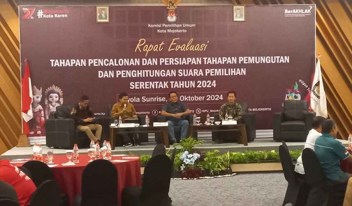 Jelang Pelaksanaan Pilkada 2024, KPU Kota Mojokerto Gelar Rapat Evaluasi dengan Jajaran Stakeholder Jelang Pelaksanaan Pilkada 2024, KPU Kota Mojokerto Gelar Rapat Evaluasi dengan Jajaran Stakeholder