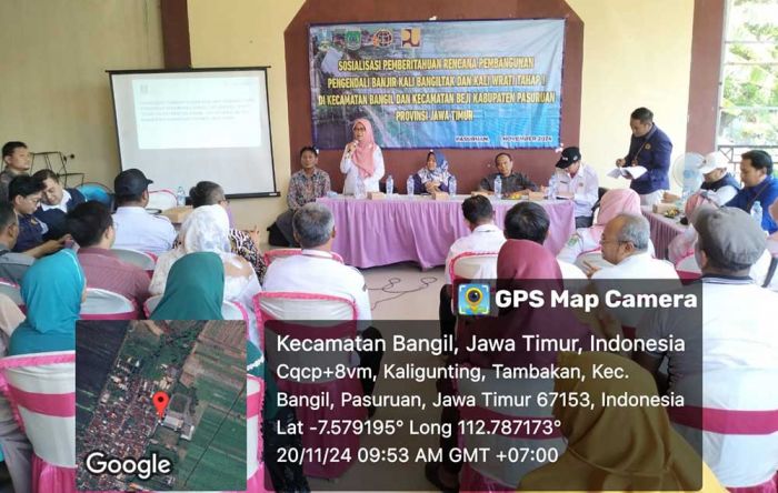 BPN Pasuruan Hadiri Sosialisasi Pembangunan Pengendali Banjir Kali Bangiltak dan Kali Wrati Tahap 1 BPN Pasuruan Hadiri Sosialisasi Pembangunan Pengendali Banjir Kali Bangiltak dan Kali Wrati Tahap 1