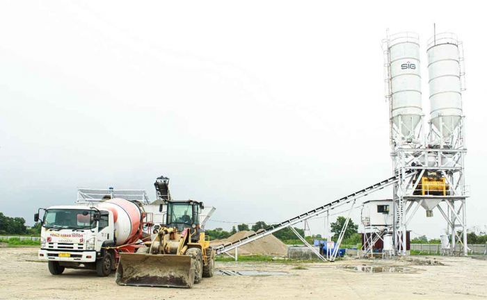 VUB Resmikan Ready-Mixed Batching Plant di Palembang