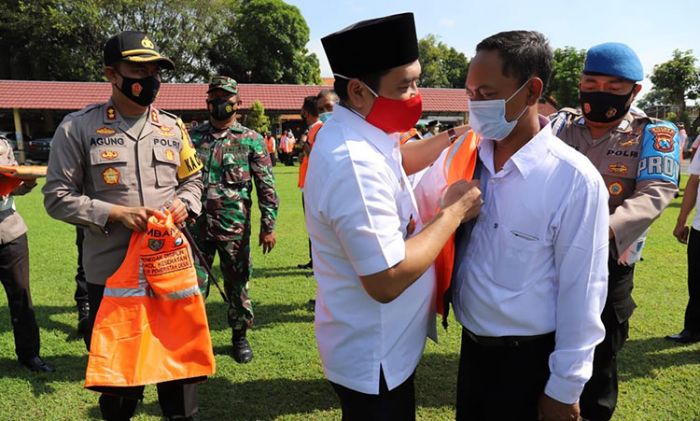 Wabup Jombang Hadiri Apel Deklarasi Peningkatan Disiplin Pencegahan Covid-19 Berbasis Komunitas
