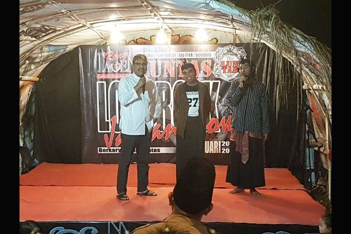 Gus Ipul Gendong Cak Ipul di Ludruk Luntas