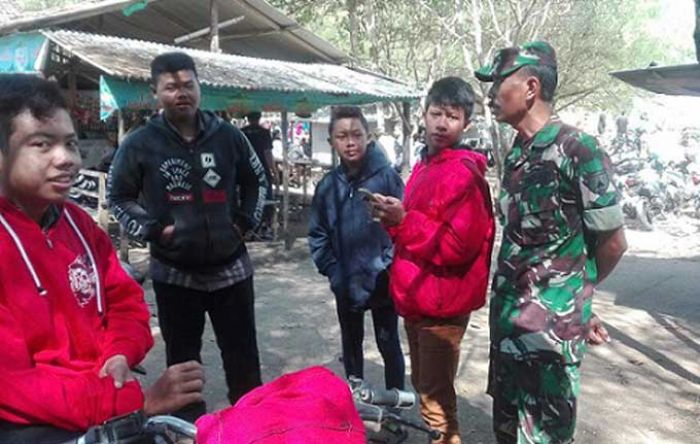 Padat Dikunjungi Wisatawan, Kodim Blitar Ikut Amankan Ikon Wisata di Blitar