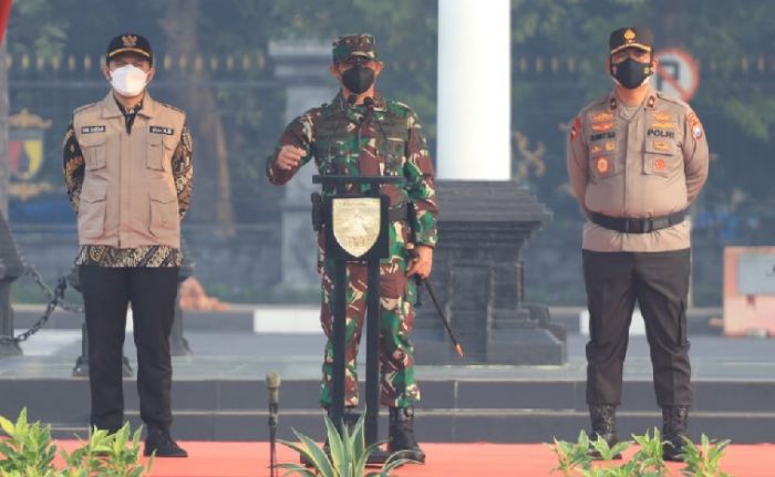 Gelar Pasukan Pelaksanaan PPKM Darurat di Jatim, Berikut Aturannya Hingga Tingkat RT