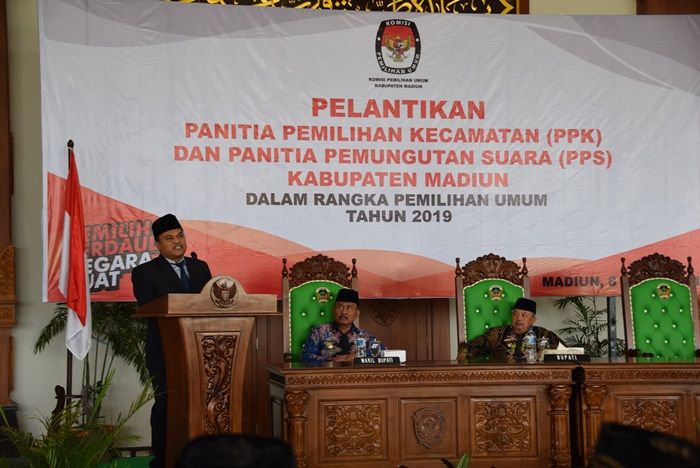 Bupati Madiun Hadiri Pelantikan PPK dan PPS Pemilu 2019