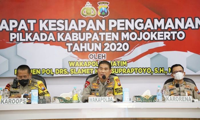 Berikan Arahan Pengamanan Pilkada 2020, Wakapolda Jatim Minta Anggota Jaga Netralitas