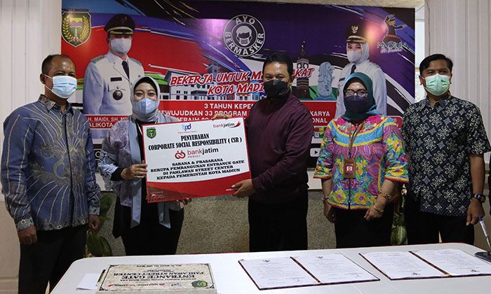 Pemkot Madiun Terima CSR dari Bank Jatim